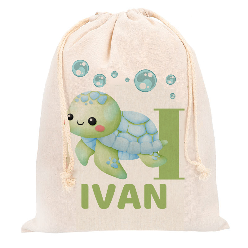 Bolsa Merienda o Bolsa desayuno Tortuga