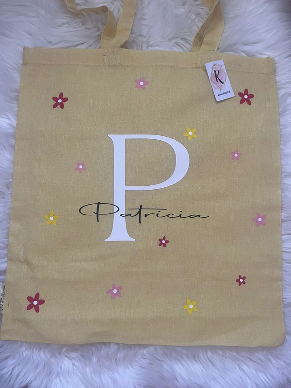 Totebag personalizada Flowers