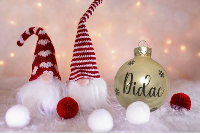 Bola de navidad personalizada champagne