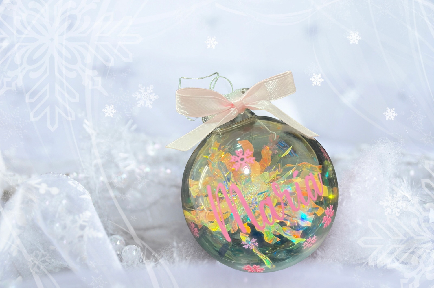 Bola de navidad espumillón