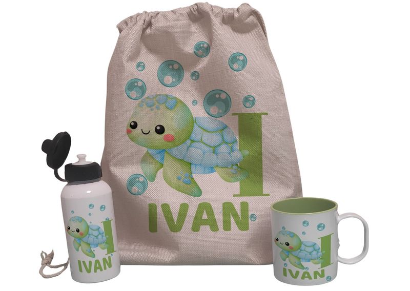 Pack Mochila personalizada unisex Tortuga