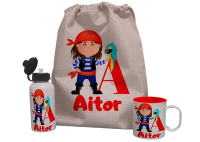 Pack  Mochila personalizado Completo  Pirata