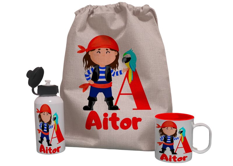 Pack  Mochila personalizado Completo  Pirata