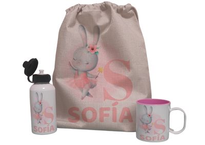 Pack  Mochila personalizado Completo Conejita