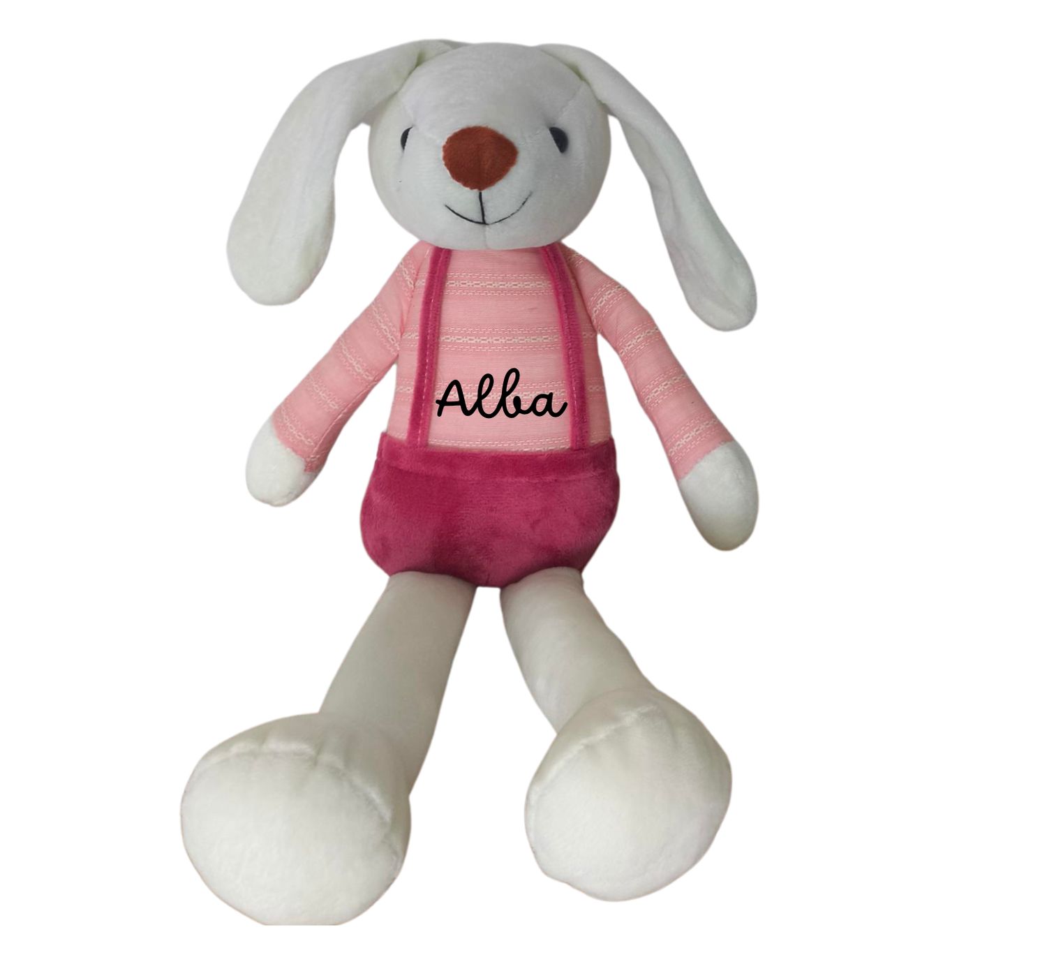 Peluche personalizado conejito Rosa