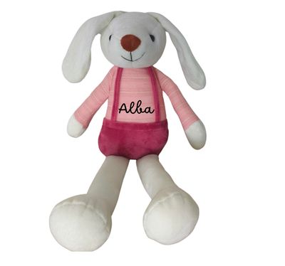 Peluche personalizado conejito Rosa