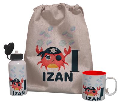 Pack Mochila personalizado Cangrejo