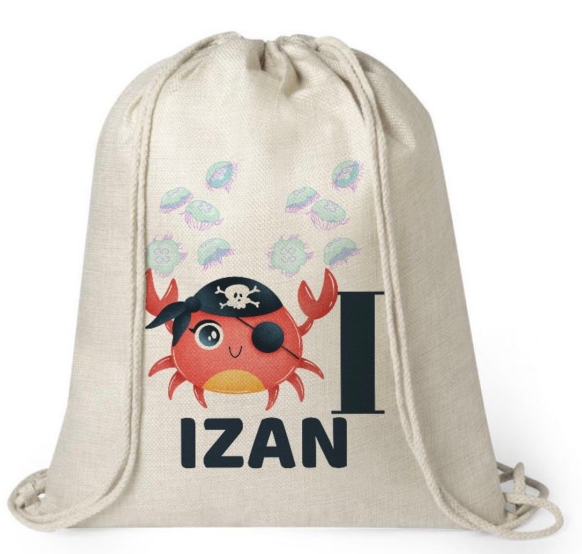 Mochila personalizada Vuelta al Cole Cangrejo