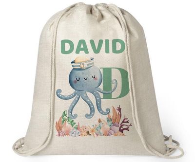 Mochila personalizada Vuelta al Cole Pulpo