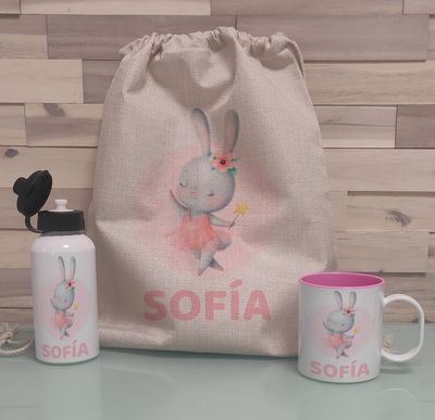 Pack Mochila personalizado Completo Conejita Pack Mochila personalizado Completo Conejita