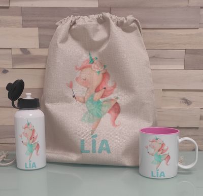 Pack Mochila personalizado Completo Unicornio Pack Mochila personalizado Completo Unicornio