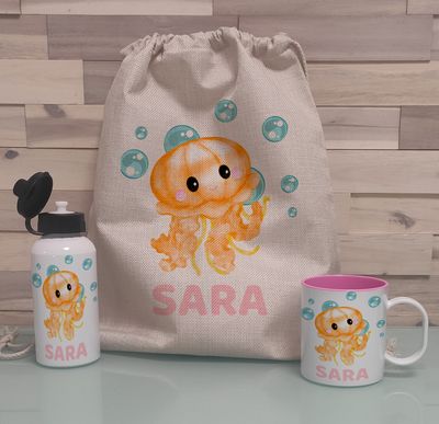 Pack Mochila personalizada para niña Completo Medusa Pack Mochila personalizada para niña Completo Medusa