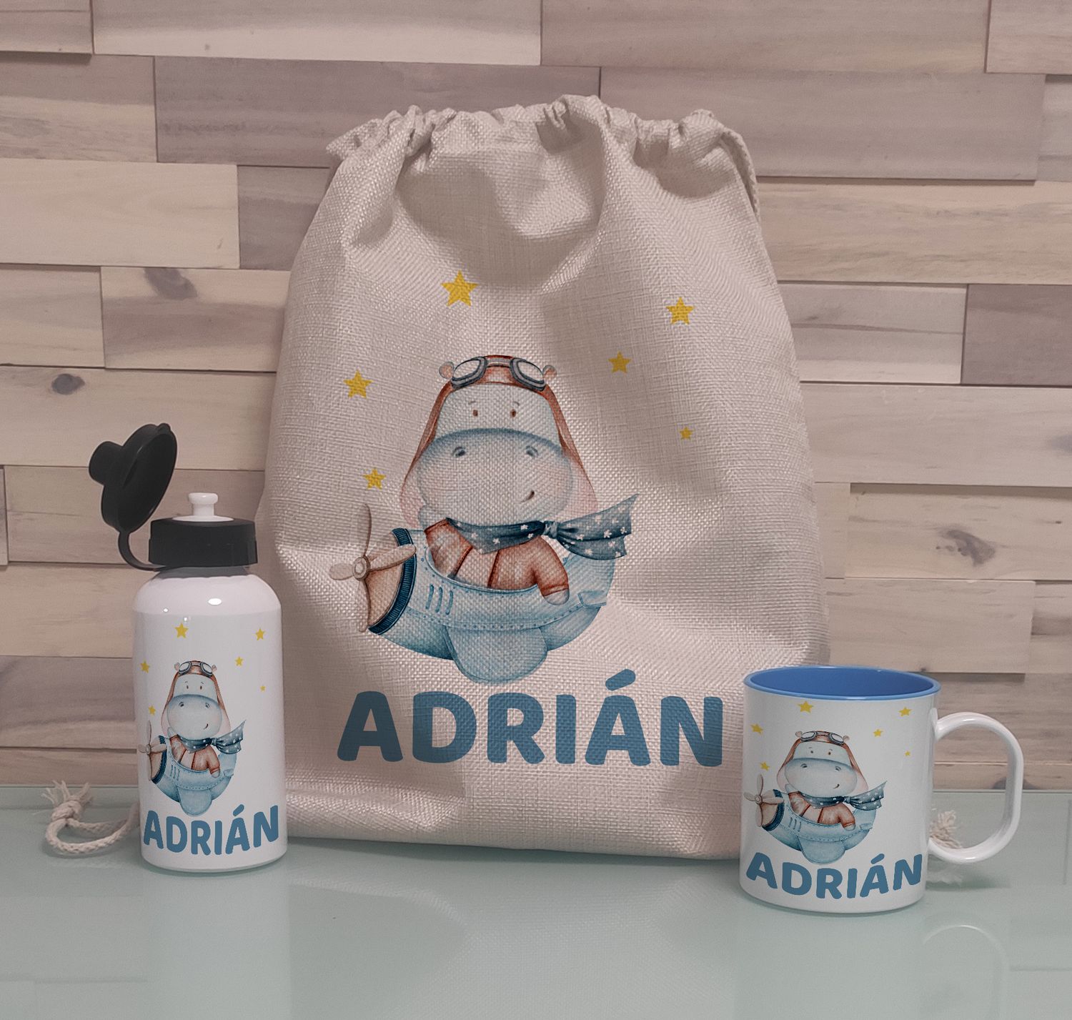 Pack  Mochila personalizado niño Completo  Hipo