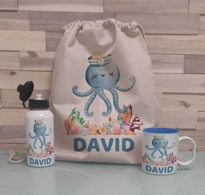 Pack Mochila personalizado Pulpo Pack Mochila personalizado Pulpo