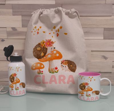 Pack Mochila personalizado Erizos Pack Mochila personalizado Erizos