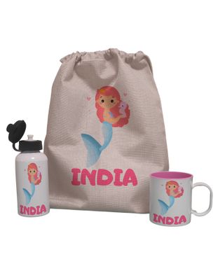 Pack Vuelta al Cole personalizado Sirenita Pack Vuelta al Cole personalizado Sirenita