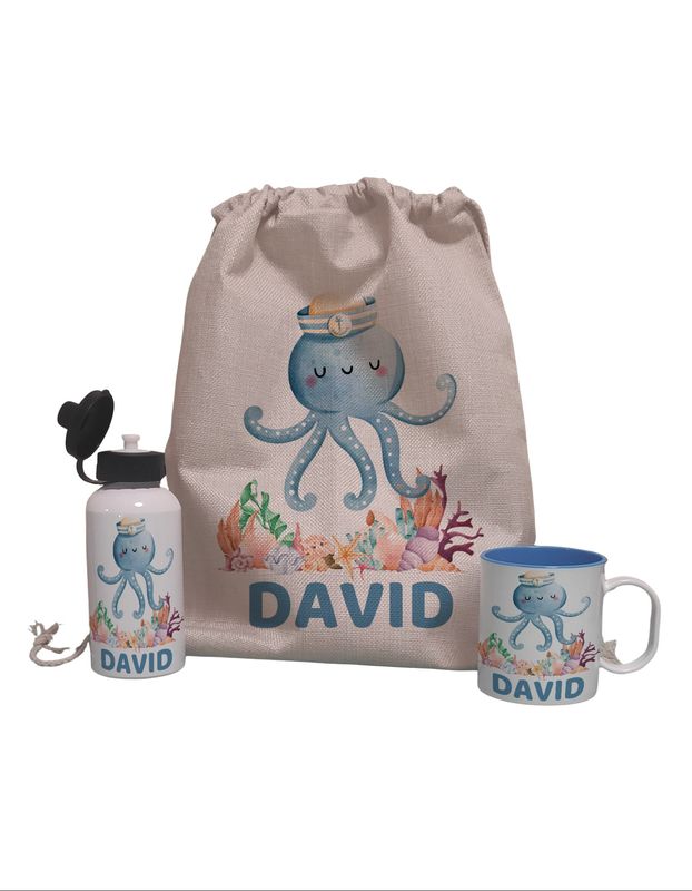 Pack Mochila personalizado Pulpo Pack Mochila personalizado Pulpo