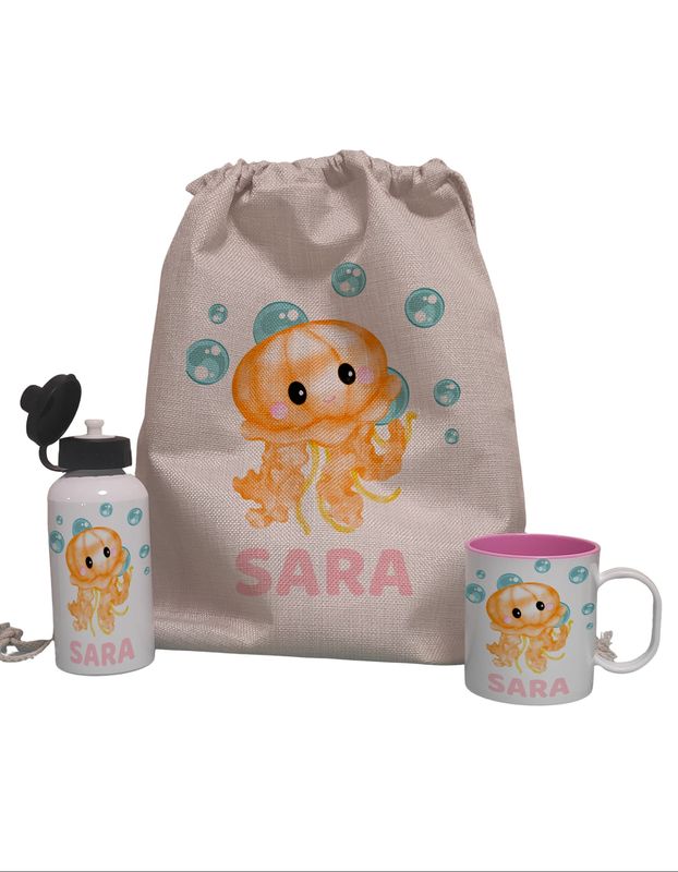 Pack Mochila personalizada para niña Completo Medusa Pack Mochila personalizada para niña Completo Medusa