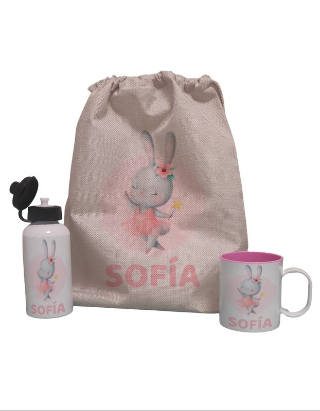 Pack Vuelta al Cole personalizado Conejita Pack Vuelta al Cole personalizado Conejita
