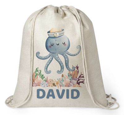 Mochila personalizada Vuelta al Cole Pulpo