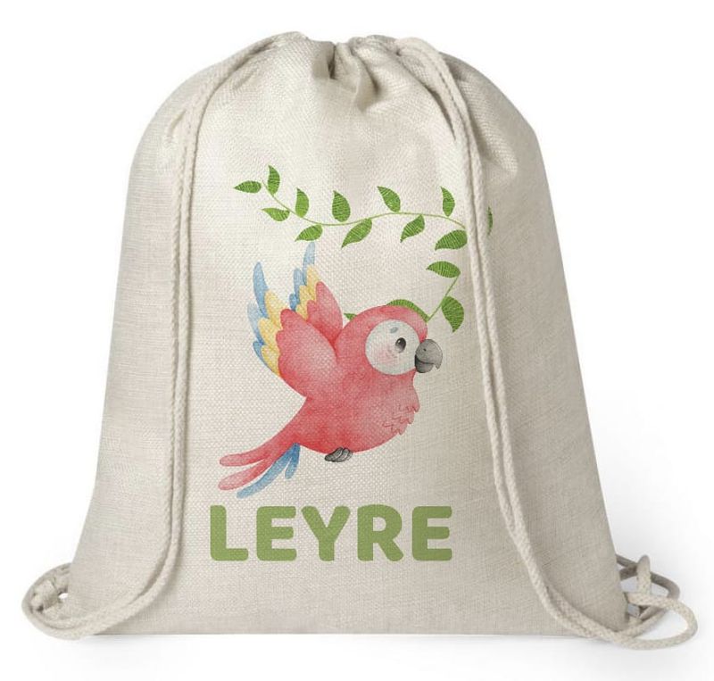 Mochila personalizada Vuelta al Cole Lorito