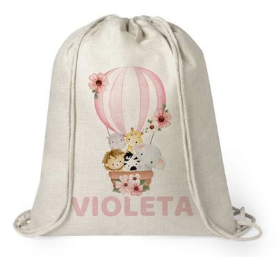 Mochila personalizada Vuelta al Cole Globo