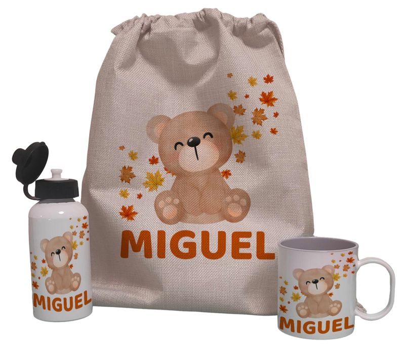Pack Vuelta al Cole personalizado Osito Pack Vuelta al Cole personalizado Osito