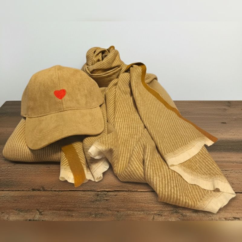 Pack Gorra+Pañuelo Marron