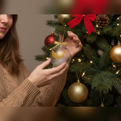 Bola Bola "Un beso al cielo" dorado