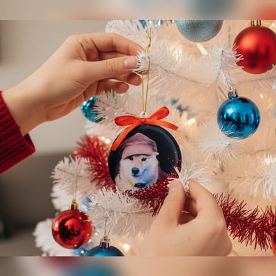 Bola de navidad con foto Bola de navidad con foto