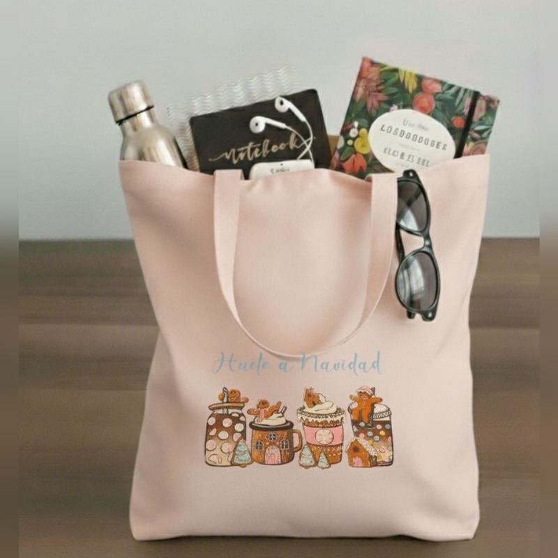Totebag Navideña Cupcakes