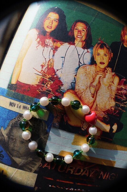 Queen of Hearts -Turquoise and Yellow Bracelet ♡