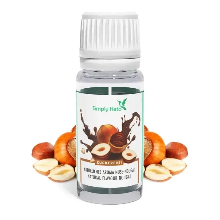 Simply Keto Natürliches NUSS-NOUGAT Aroma Zuckerfrei Simply Keto Natürliches NUSS-NOUGAT Aroma Zuckerfrei