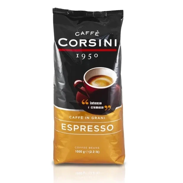 Corsini Espresso-Kaffeebohnen | Packung mit 1000 Gramm Corsini Espresso-Kaffeebohnen | Packung mit 1000 Gramm