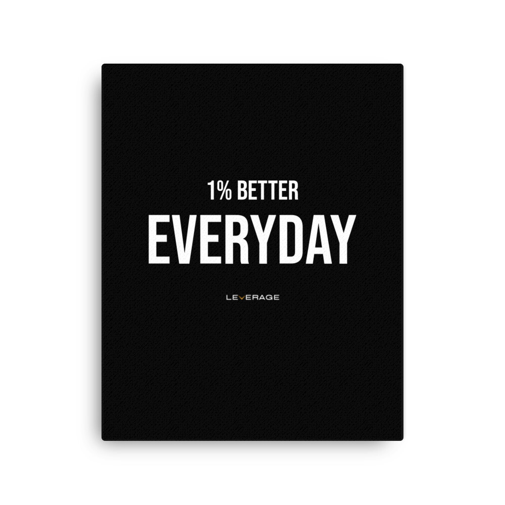 1% Better Everyday Canvas 