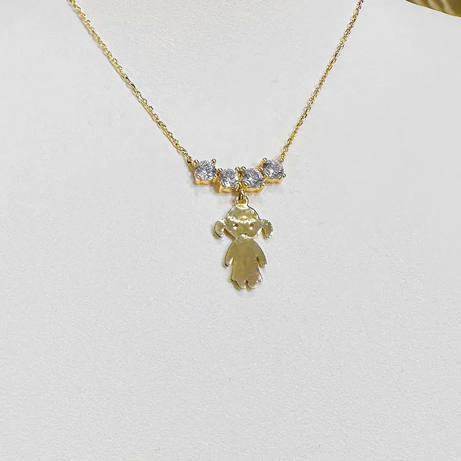Necklace for Mom - 14k Girl