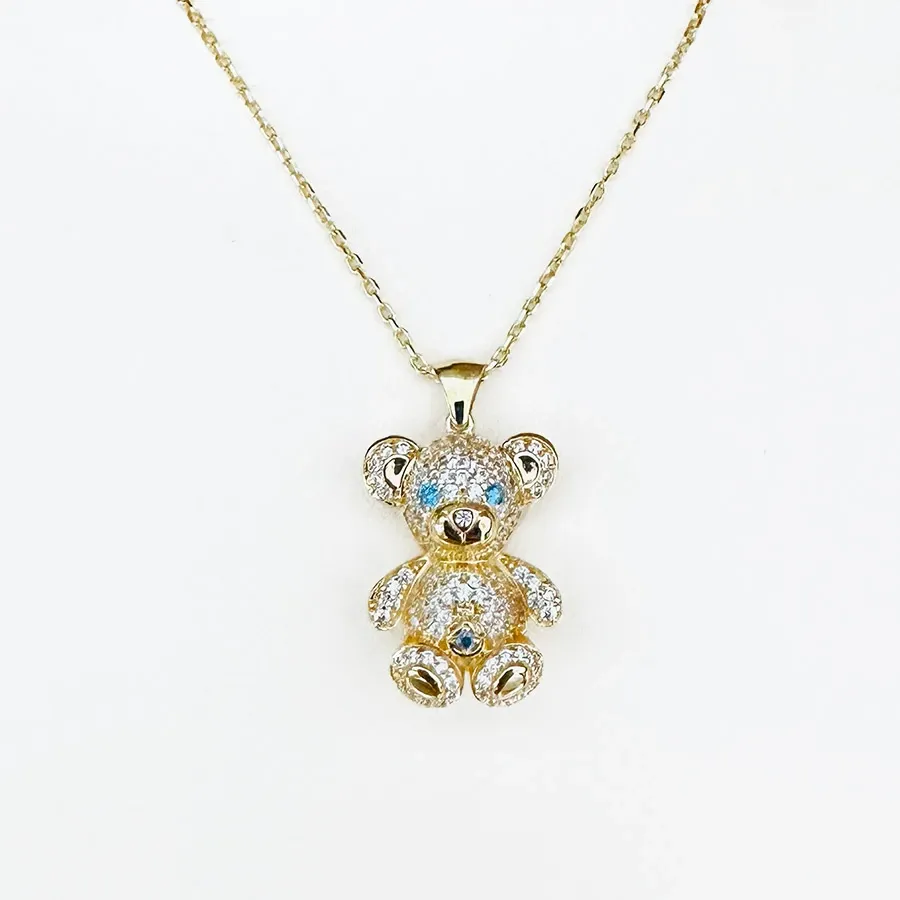 Necklace 14k Yellow Gold Bear Necklace 14k Yellow Gold Bear
