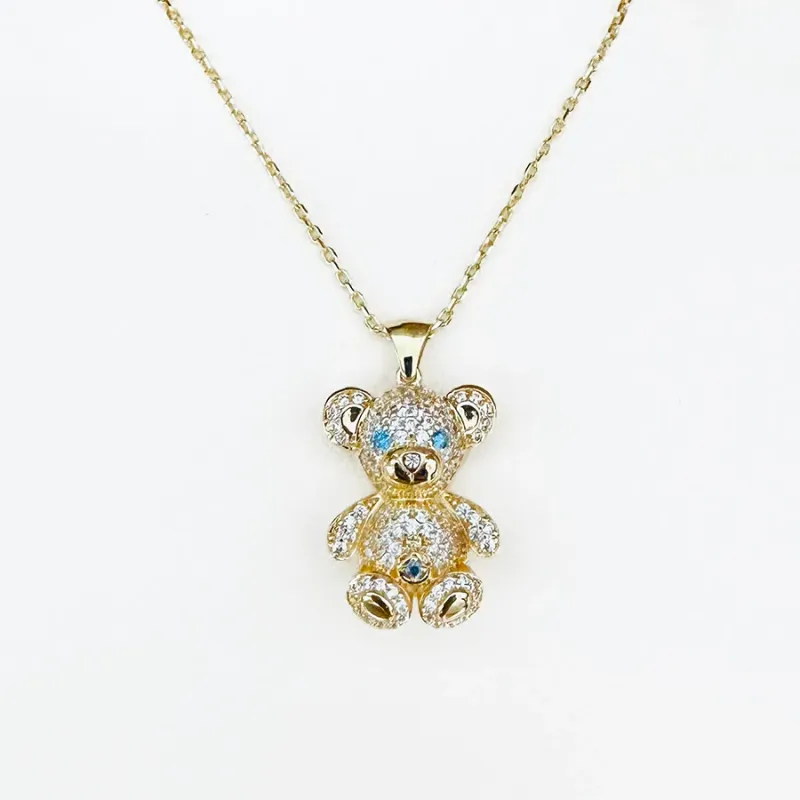 Necklace 14k Yellow Gold Bear