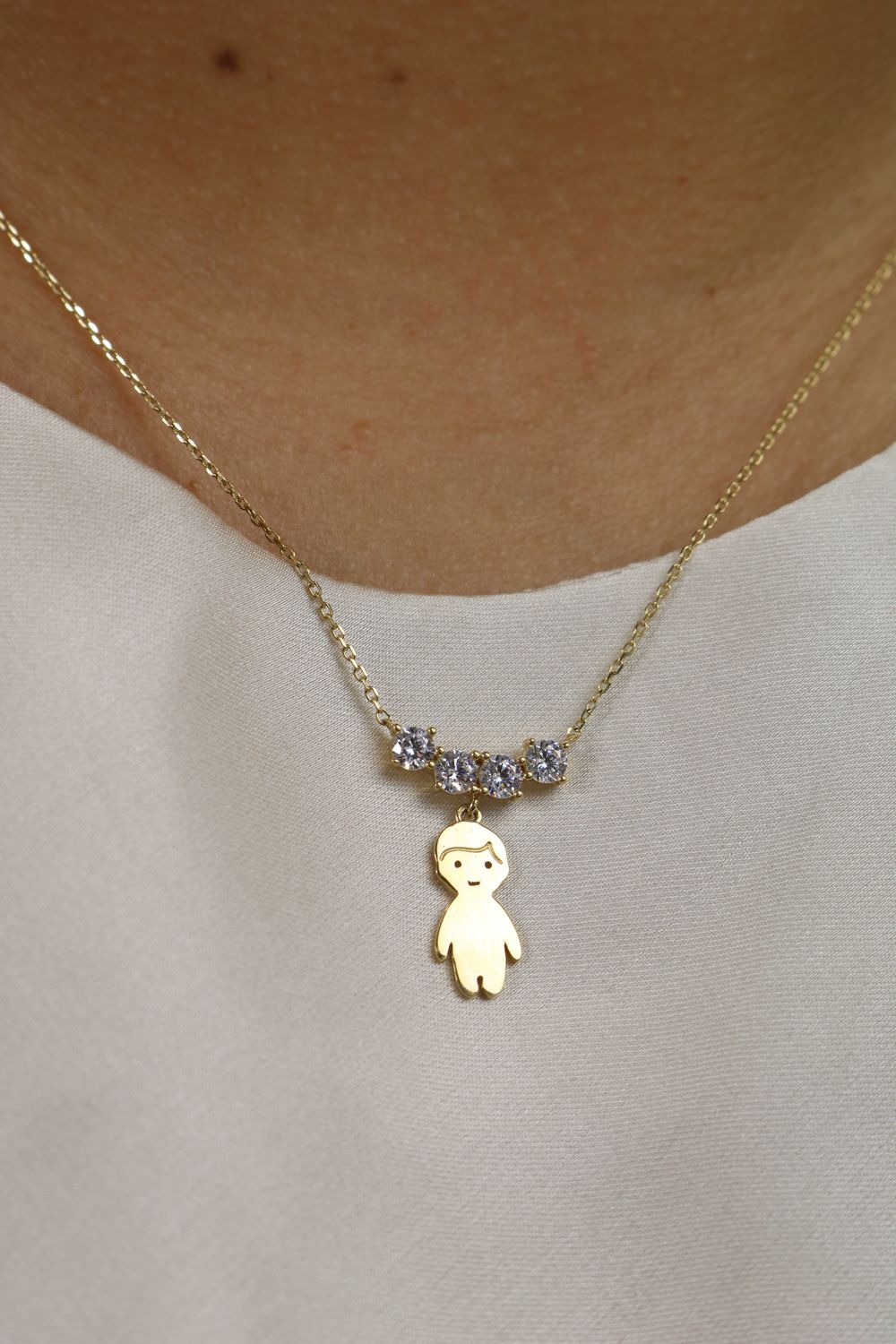 Necklace for Mom - 14k Boy