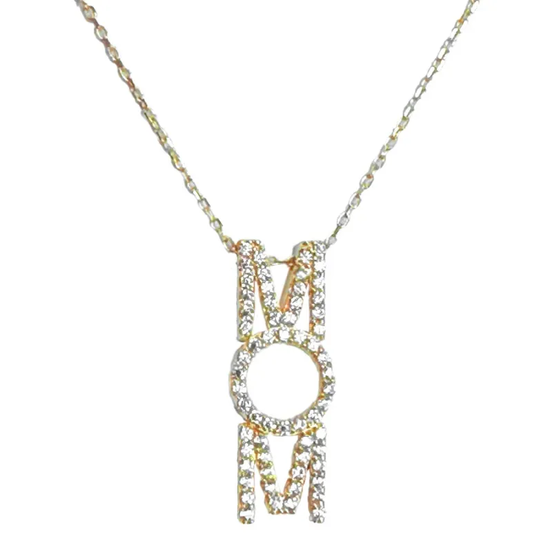 Mom 14k Yellow Gold Necklace