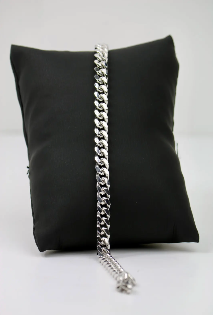 Men’s Sterling Silver Miami Cuban Link Bracelet
