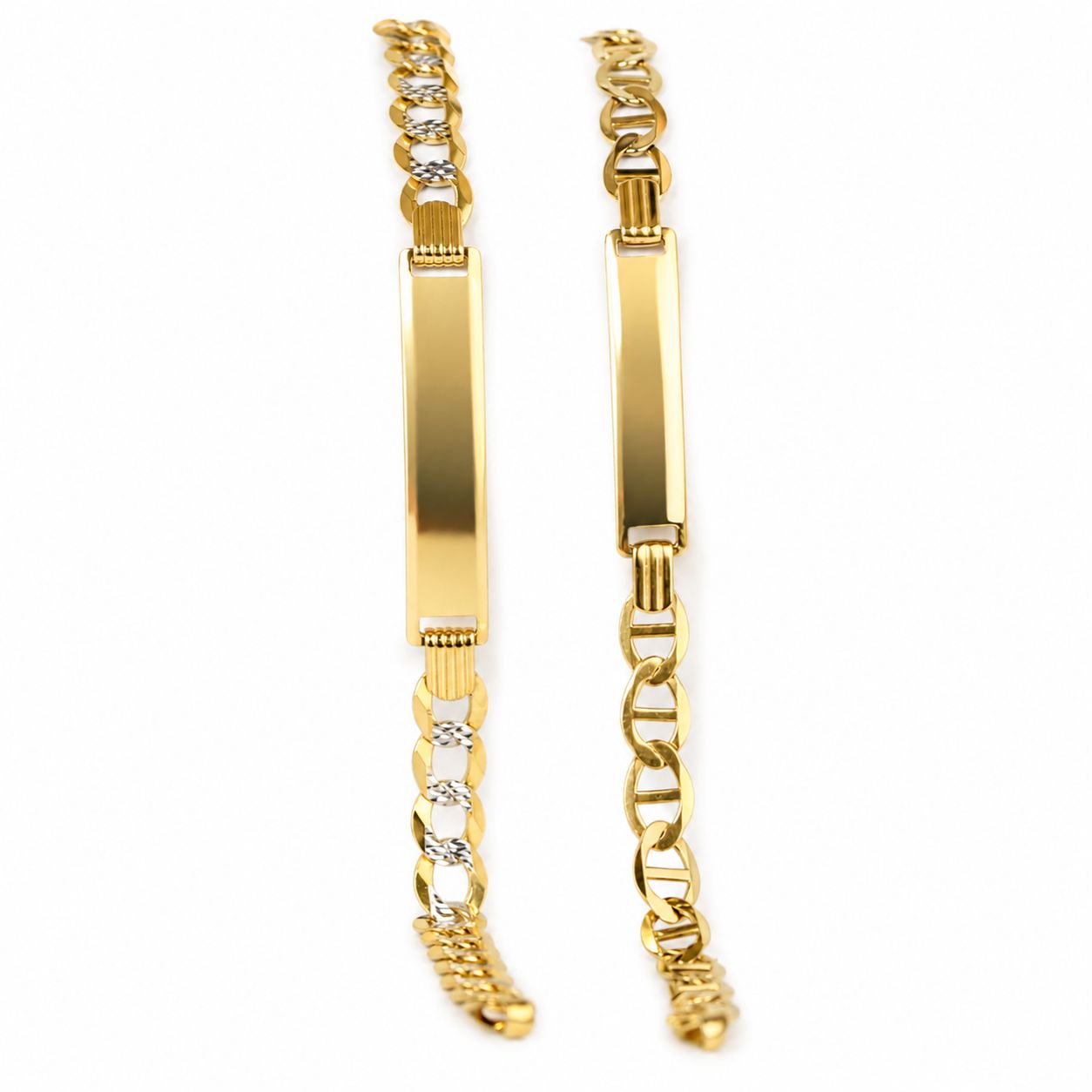 14K Gold Kids Diamond-Cut Cuban Bracelet – 6