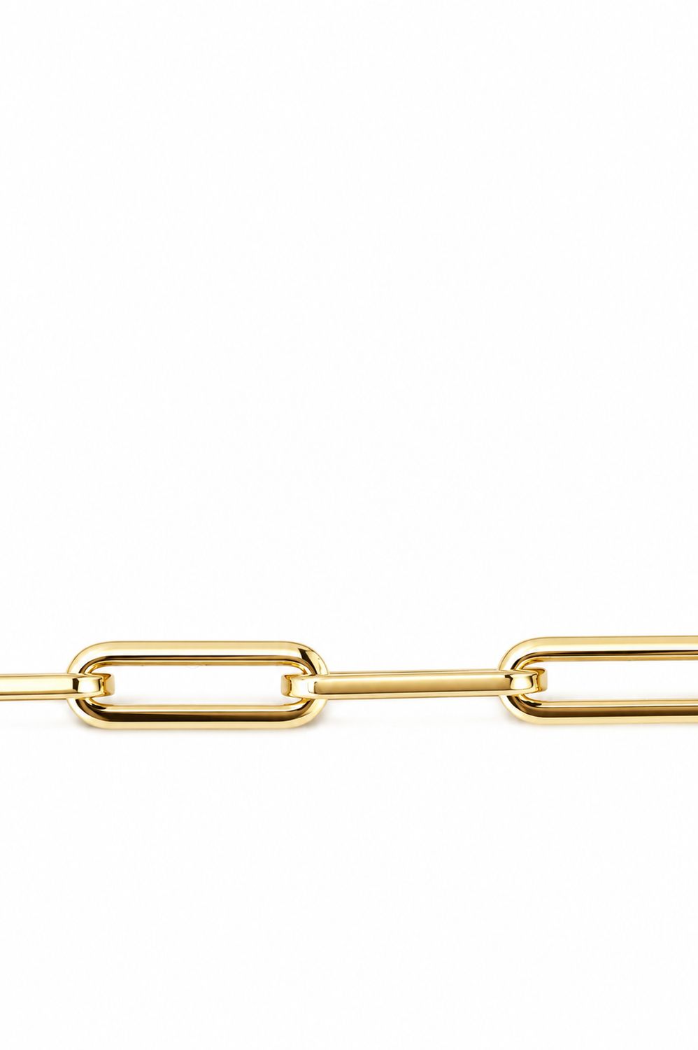 14K Yellow Gold High Polish Open Link Bracelet