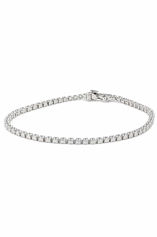 14K White Gold High Polish White CZ Tennis Bracelet 14K White Gold High Polish White CZ Tennis Bracelet