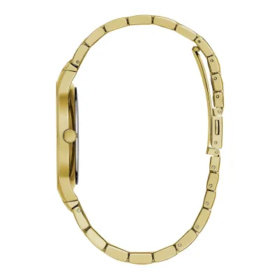 Caravelle Men's Gold-Tone Diamond Multifunction Watch