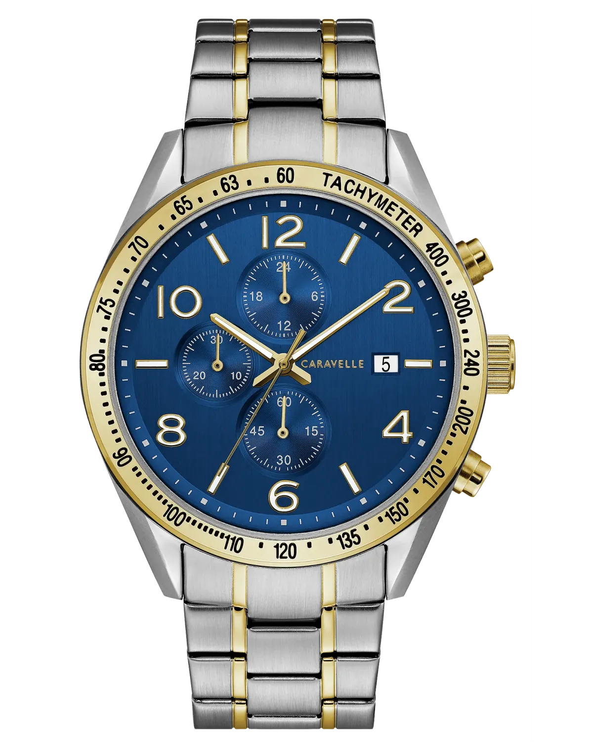 Caravelle Men's Two-Tone Chronograph Watch Caravelle Men's Two-Tone Chronograph Watch