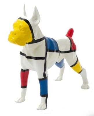 Statue en Résine Chien Boxer Mondrian - 110cm