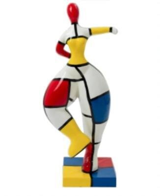 Sculpture  danseuse design  Mondrian - H 85cm