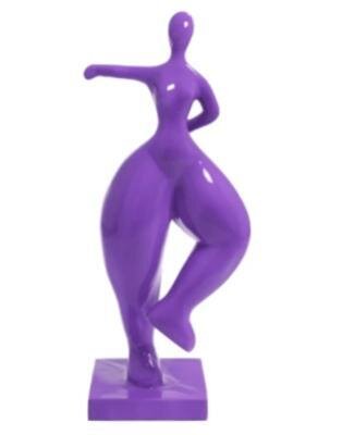 Statue danseuse  Violet en résine - H 135cm