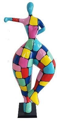 Statue danseuse Mulicolore- H 135cm